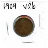 1909-V.D.B. Lincoln Wheat Cent - Key Date