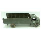 Vintage Lumar Pressed Steel Army Truck - 18-1/2"