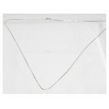 Vintage Sterling Silver Box Chain Necklace -