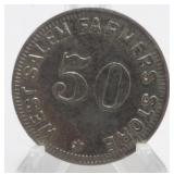 West Salem Farmers Store Token
