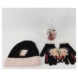 Betty Boop Hat/Gloves/Plastic Glass