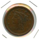 1856 Braided Hair U.S. Large Cent - Full Liberty