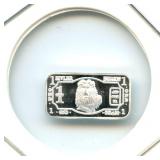 One Gram ï¿½Lionï¿½ Silver Bar - .999 Fine Silver