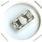 One Gram ï¿½Lionï¿½ Silver Bar - .999 Fine Silver