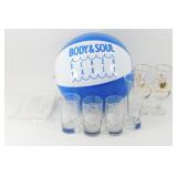 * Special Export 6 Glasses and Beach Ball