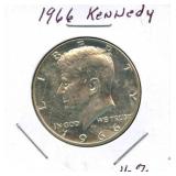 1966 Kennedy Half Dollar - 40% Silver