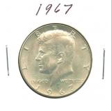 1967 Kennedy Half Dollar - 40% Silver