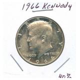 1966 Kennedy Half Dollar - 40% Silver