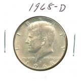 1968-D Kennedy Half Dollar - 40% Silver