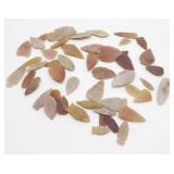 50 Modern Flit Knapped "Arrowheads" / Points -