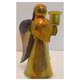 Vintage Brass Angel Candle Holder - 6"