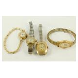 4 Old Timex Watches - Untested