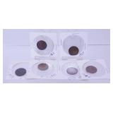 Group of Lincoln Wheat Cents - 1913, 1920, 1937,