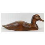Vintage Wooden Tim Edgecomb Duck Decoy