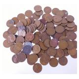 Group of 100 Lincoln Wheat Cents