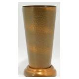 7.5 inch Hammered Copper Vase - Signed: Revere