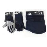 2 Pairs of Adidas Winter Gloves Size L/XL & an