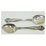 Two Ornate Sterling Spoons - Nice, 40.45 grams