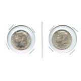 Two Beautiful 1964 90% Kennedy Half Dollars