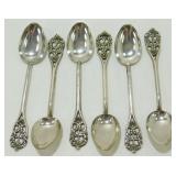Ornate Sterling Smaller Spoons .925 Peru - 64