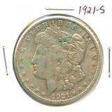 1921-S Morgan Silver Dollar