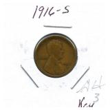 1916-S Wheat Cent