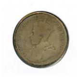 Canadian King George V Silver Quarter