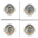 4 Proof 1958 Silver Quarters