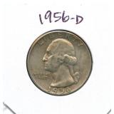 1956-D Washington Silver Quarter