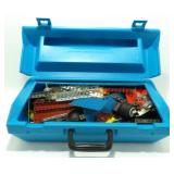 * 1976 Erector Set Case Full of Parts and Pieces