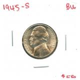 1945-S Jefferson Silver War Nickel - BU