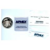 2021 Somalia 1 oz Silver Elephant BU - Comes in a