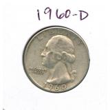 1960-D Washington Silver Quarter