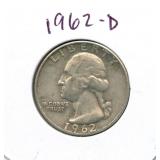 1962-D Washington Silver Quarter