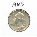 1963 Washington Silver Quarter