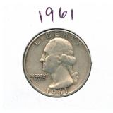 1961 Washington Silver Quarter