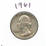 1961 Washington Silver Quarter