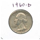 1960-D Washington Silver Quarter