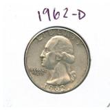 1962-D Washington Silver Quarter