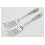 Two Sterling Silver Westmorland Milburn Rose