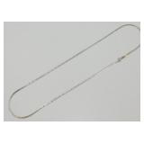 Vintage Sterling Silver Diamond Herringbone