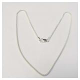 Silver 16" (Weight: 3.2 grams) Necklace, MSRP $50