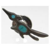 Native American Thunderbird Sterling Tie Tac -