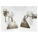 Handmade Sterling Silver Earrings - 2.8 grams