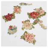 Antique Victorian Die Cut Paper Ephemera Lot