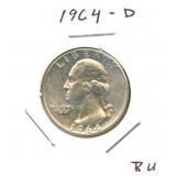 1964-D Washington Silver Quarter