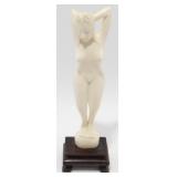 * Small Female Statue on Pedestal