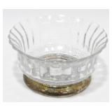 Small Silver Plate Pedestal Trinket Dish