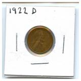 1922-D Lincoln Wheat Cent - Key Date