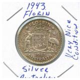 1943 Australian Silver Florin